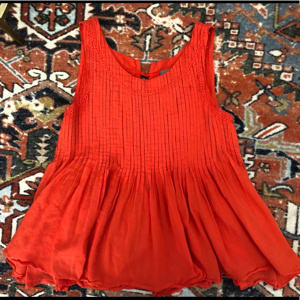 🥧 Anthro Vanessa Virginia Peplum Tank Top!